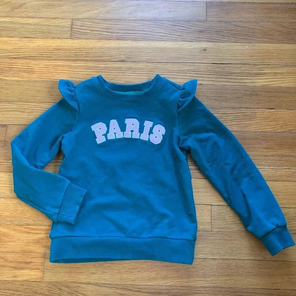 Janie and Jack Other - JANIE & JACK Ruffle PARIS LETTERMAN Sweatshirt Top